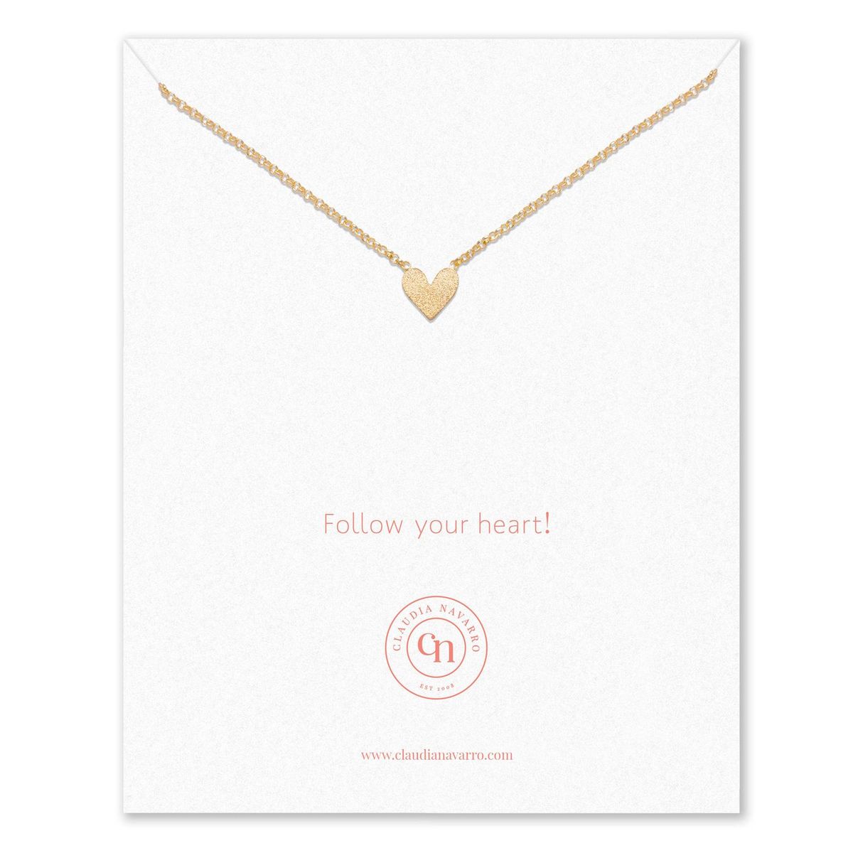 CLAUDIA NAVARRO - Collar Corazon Entero