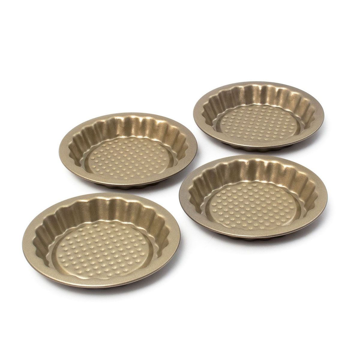 ILKO - Set x4 Moldes Mini Tartaletas Gold