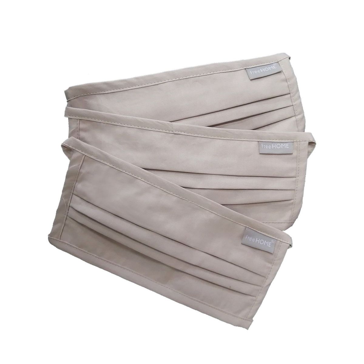 FREEHOME - Mascarilla Blanca 100% Algodón Pack 3 Unds - Según Normativa MINSA