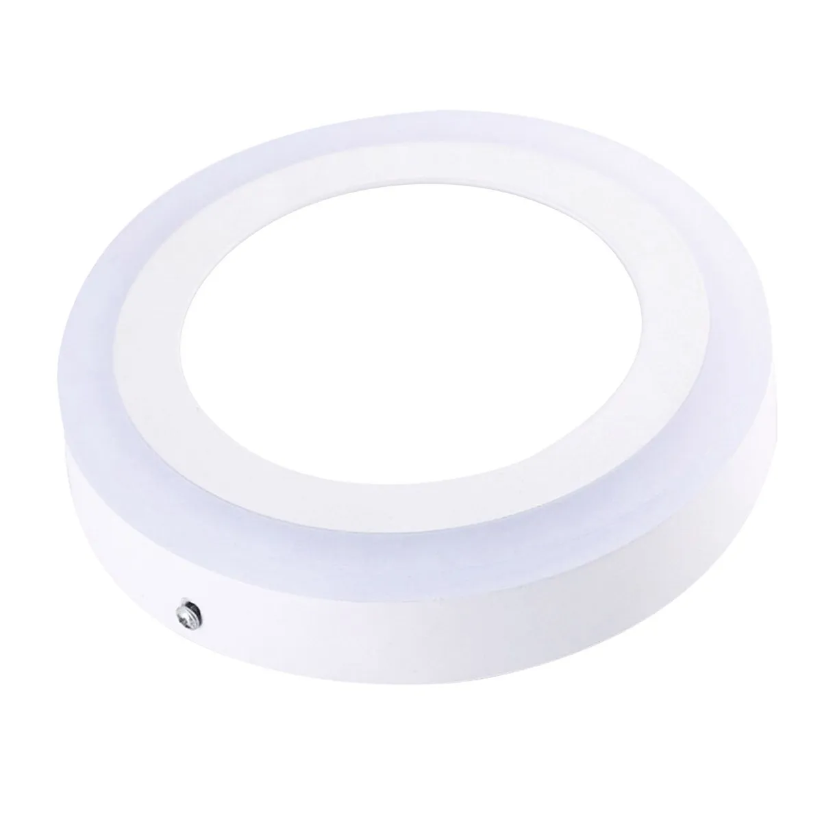 DIXON LIGHTING - Panel Adosado Redondo 16w Luz Fría Y Borde Luz Violeta