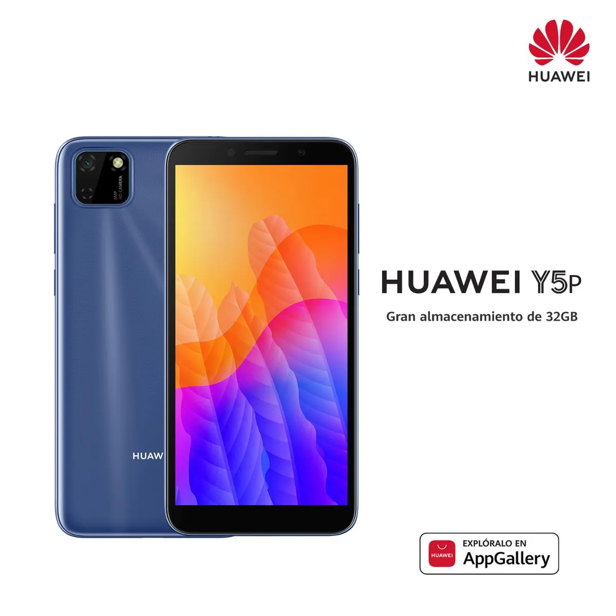 HUAWEI - Huawei Y5P BLUE 2+32 GB DUAL SIM