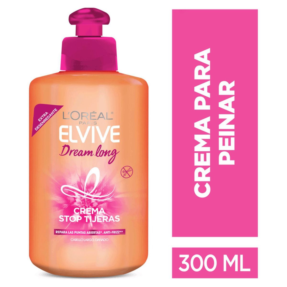 ELVIVE - Crema para Peinar Dream Long Repara Puntas 300 ml 