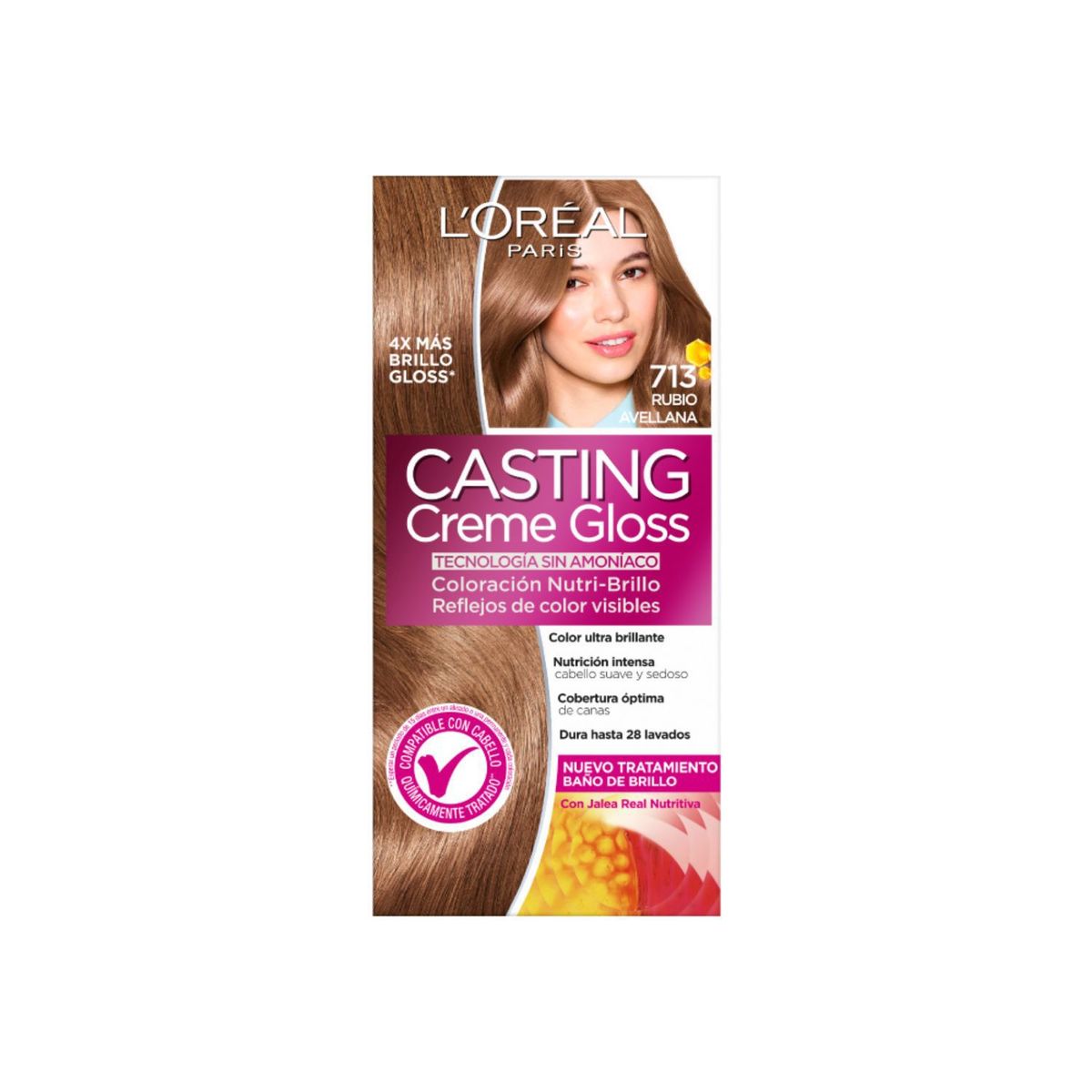 CASTING CREME GLOSS - Tinte para Cabello 713 Rubio Avellana 152.5 ml 