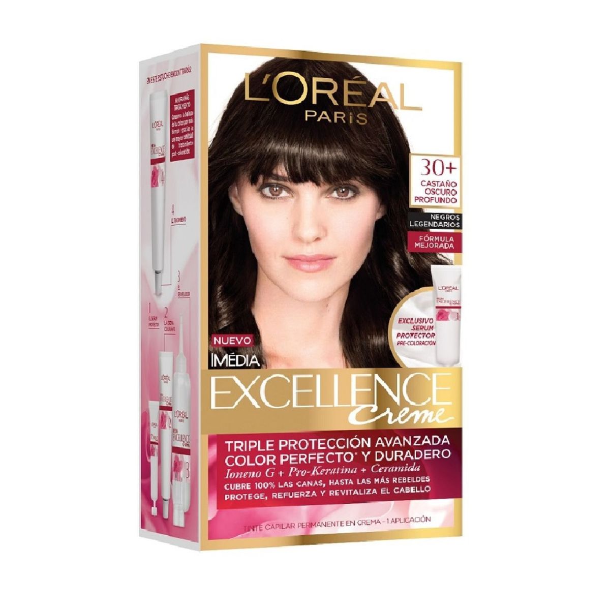 EXCELLENCE - Tinte para cabello 300 Castaño Oscuro 162.5 ml 