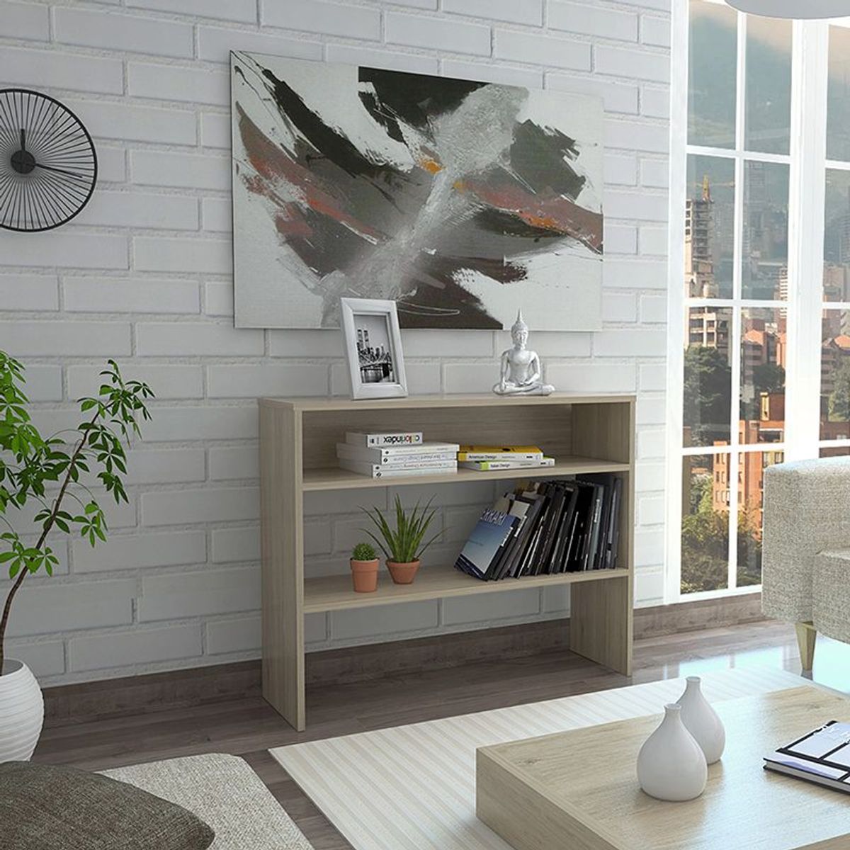 TUHOME - Consola Beijing 2 Repisas