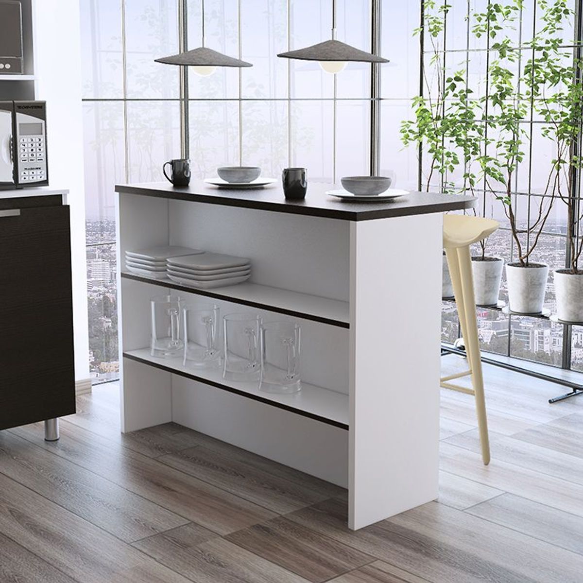 TUHOME - Barra Auxiliar de Cocina Fendi