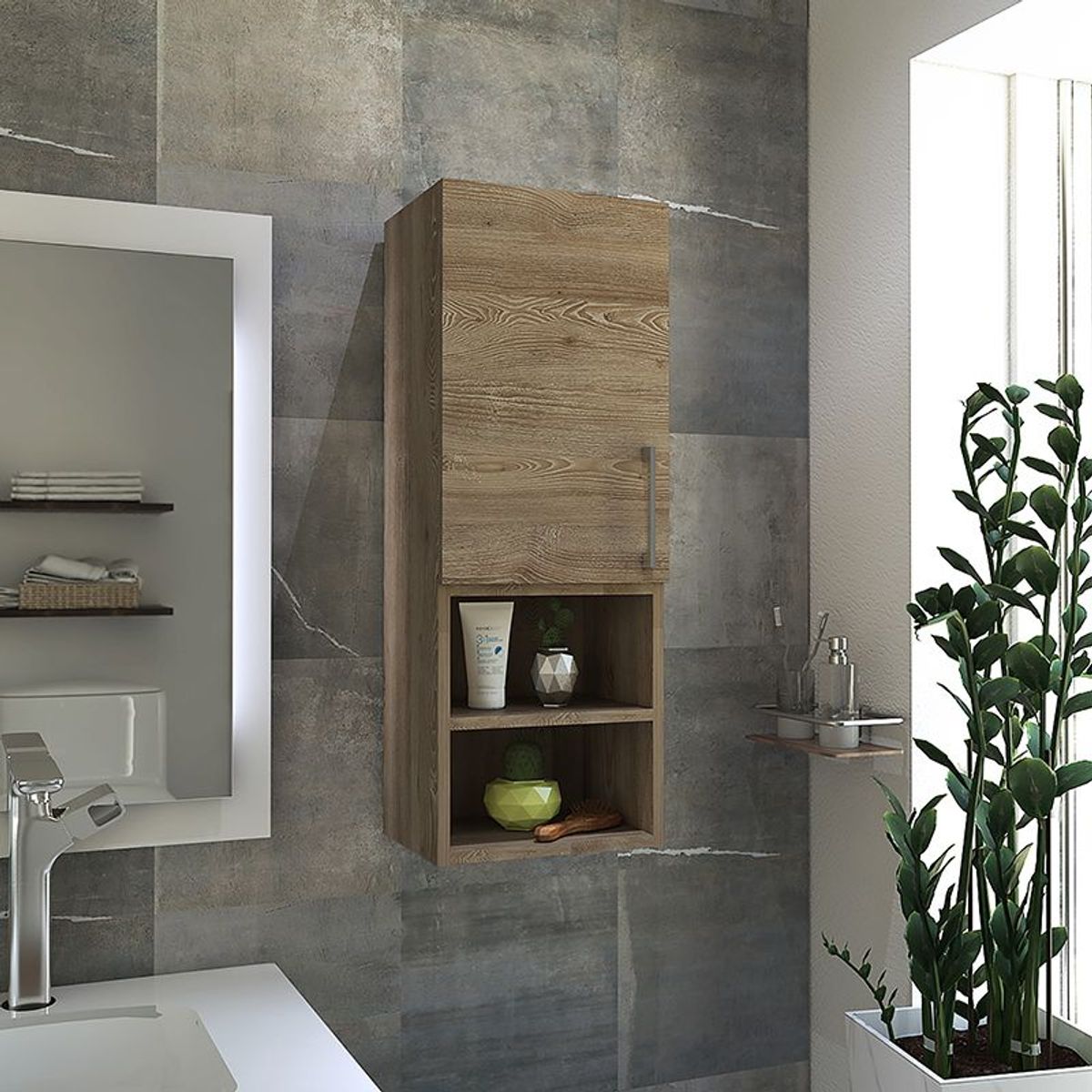 TUHOME - Mueble Auxiliar De Baño Barcelona