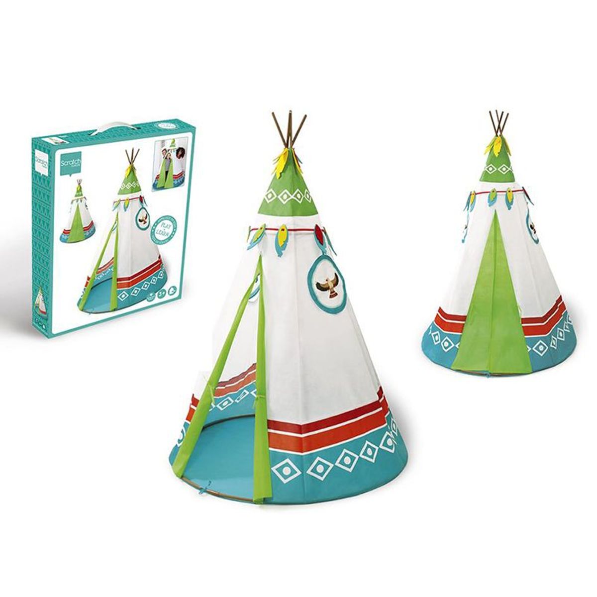 SCRATCH - Tipi Indio de Colores