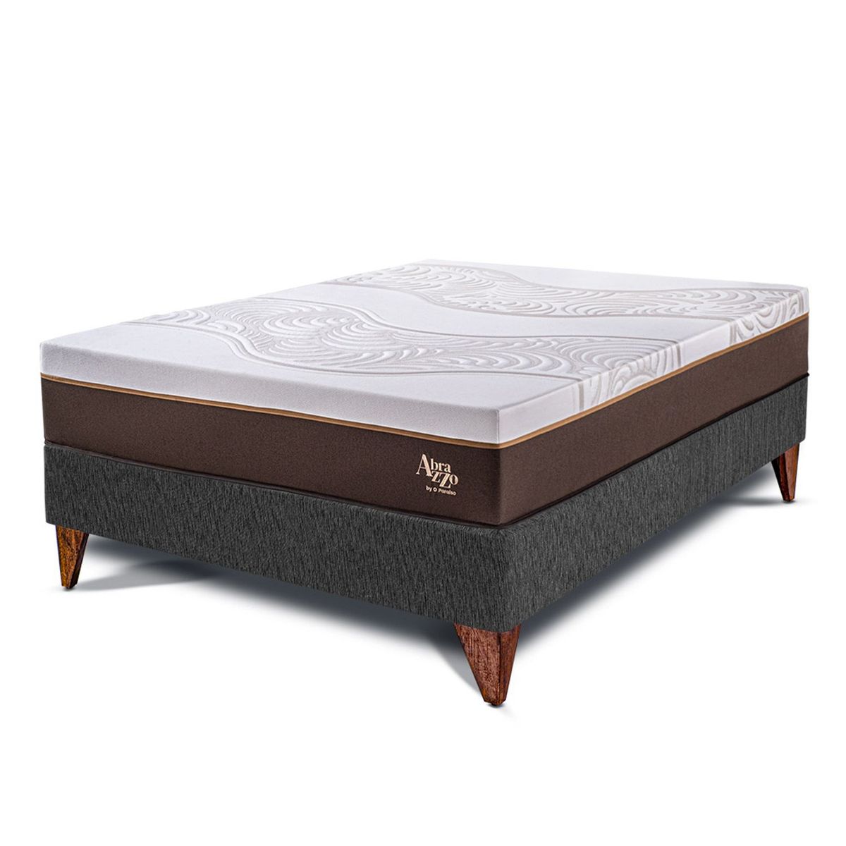 PARAISO - Cama Europea Royal Abrazzo 1.5 Plz + 1 Almohada Viscoelástica