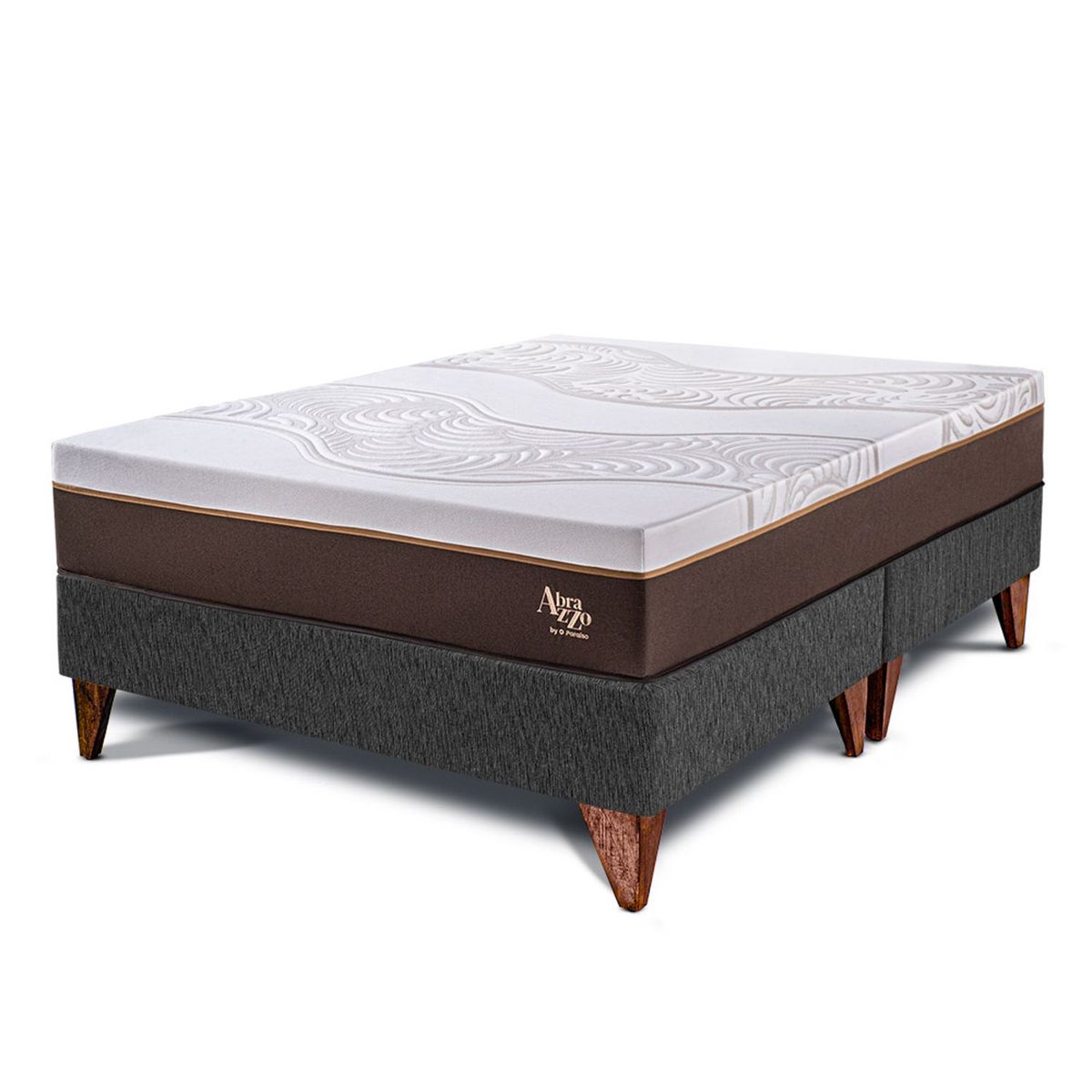 PARAISO - Cama Europea Royal Abrazzo Queen + 2 Almohadas Viscoelásticas