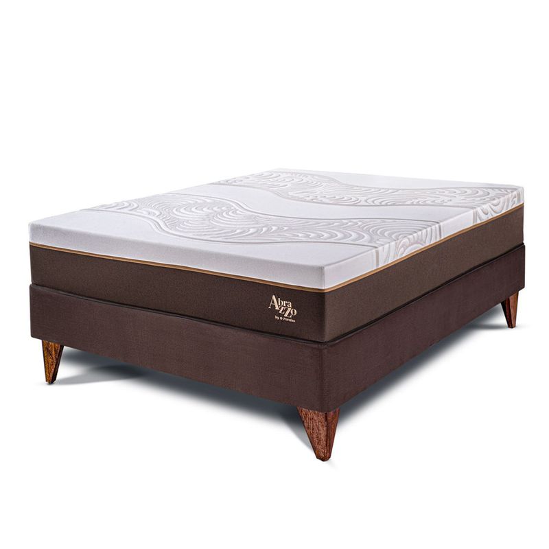 PARAISO - Cama Europea Royal Abrazzo 1.5 Plz + 1 Almohada Viscoelástica + Protector