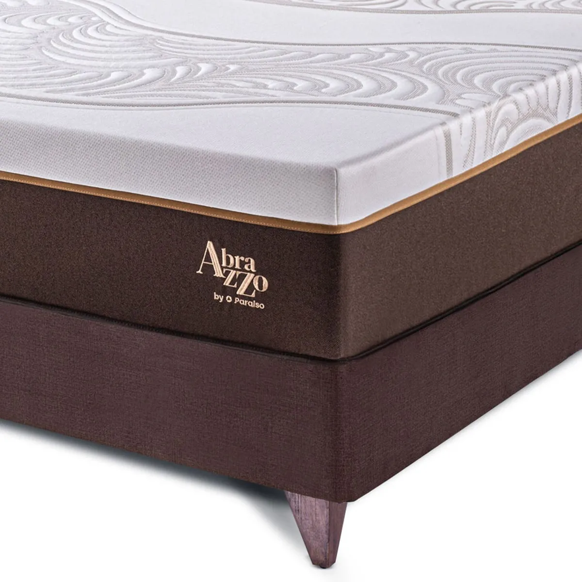 PARAISO - Cama Europea Royal Abrazzo King + 2 Almohadas Viscoelásticas + Protector