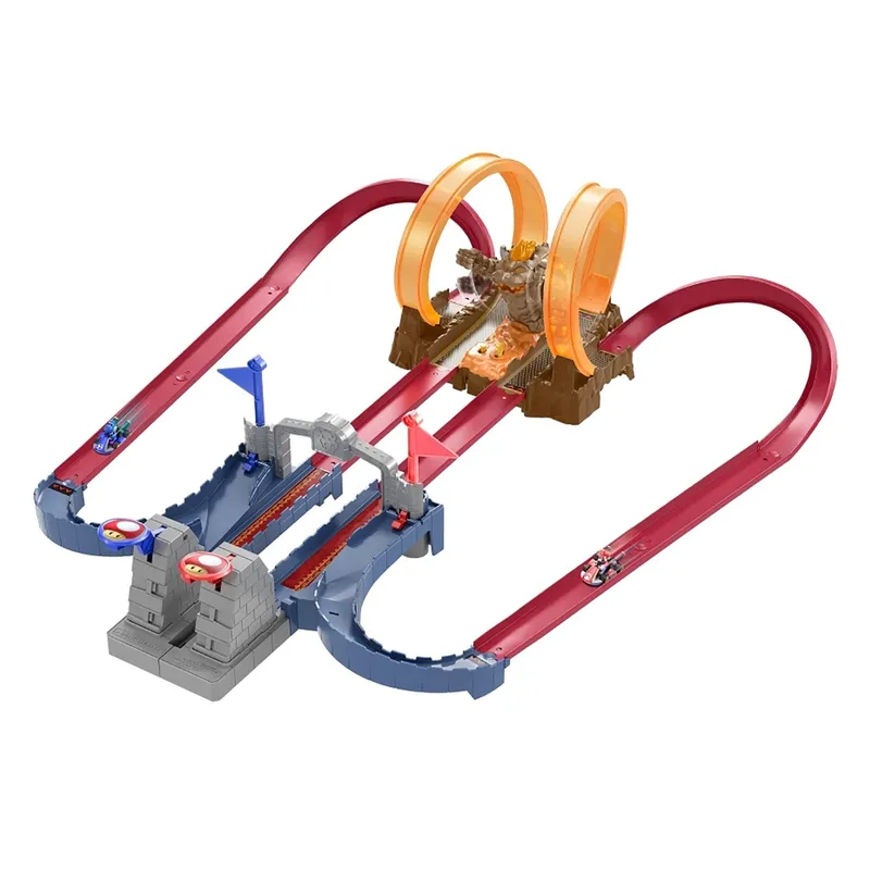 HOT WHEELS - Juguete Pista Mario Kart Castillo De Bowser Hot Wheels