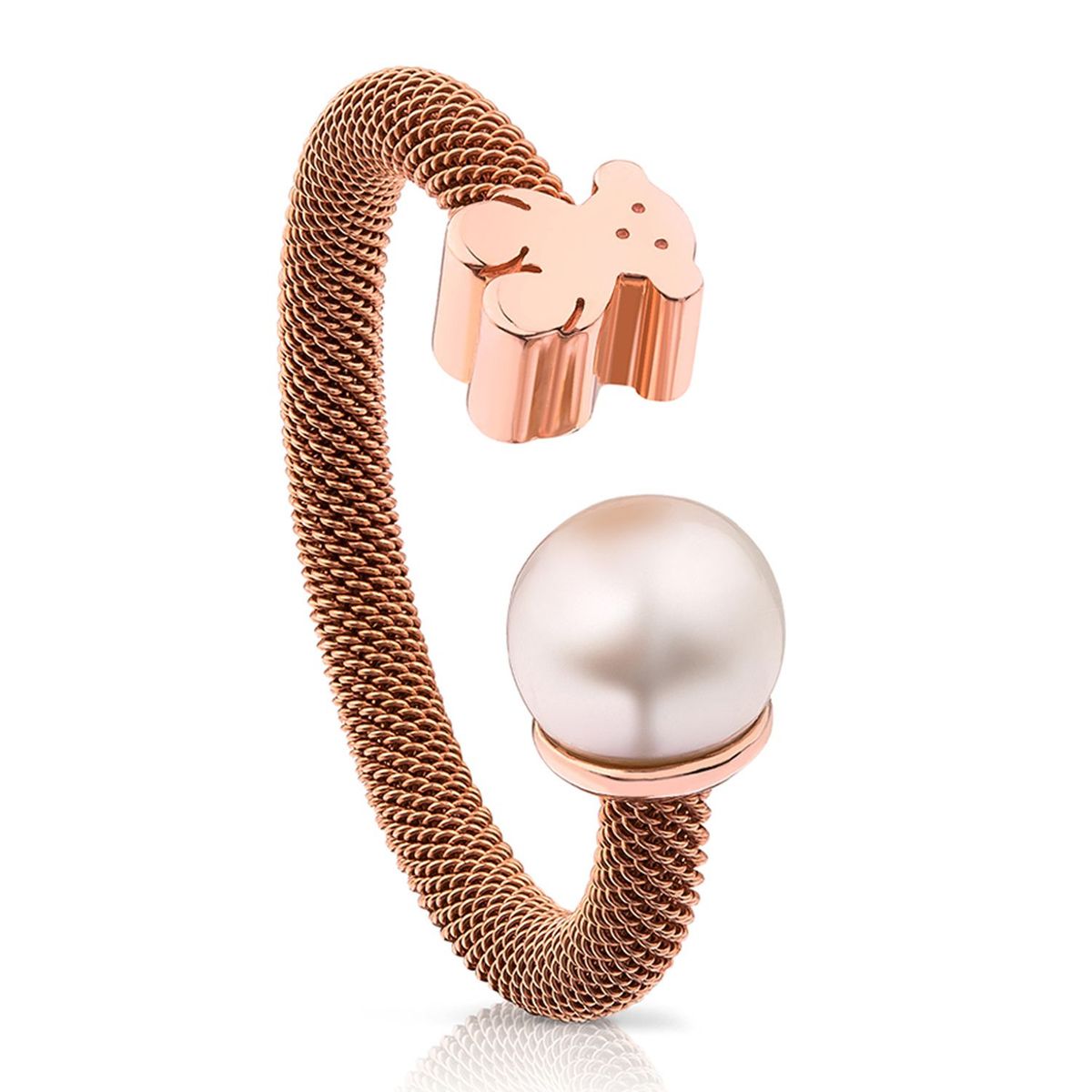 TOUS - Anillo Icon Mesh Rosa