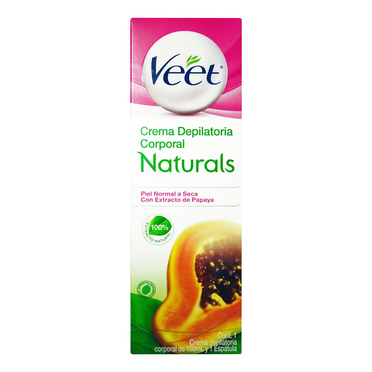 VEET - Crema Depilatoria Naturals Extracto Papaya x 100 ml