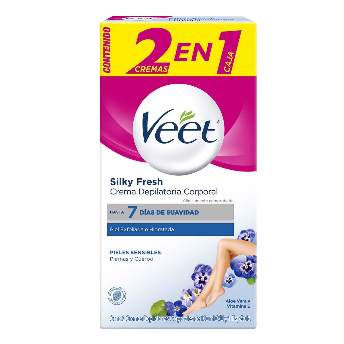 VEET - Crema Depilatoria Piel Sensible 2 x 100 ml