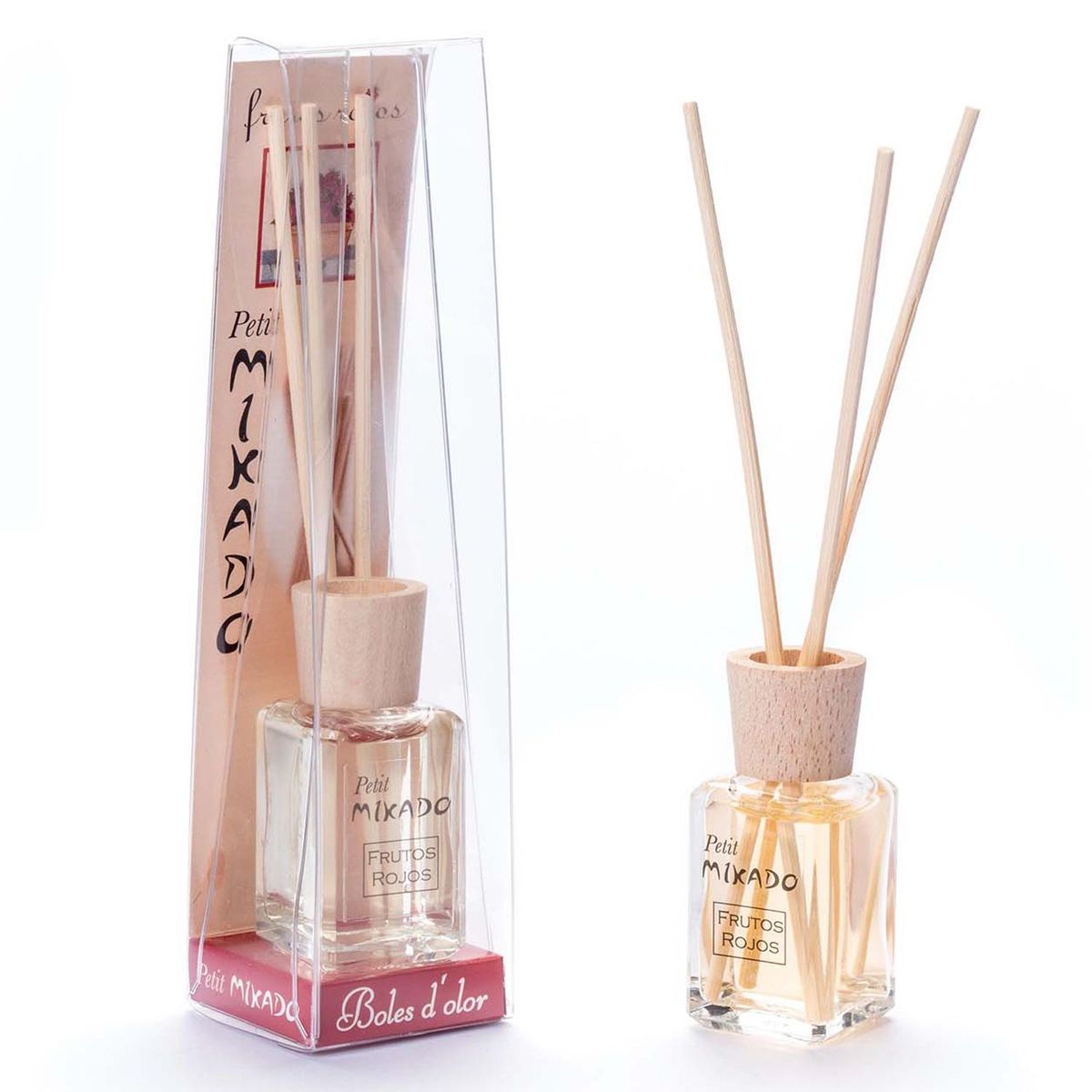 BOLES D'OLOR BARCELONA - Mini Difusor de Varillas - Petit Mikado 17 ml - Frutos Rojos