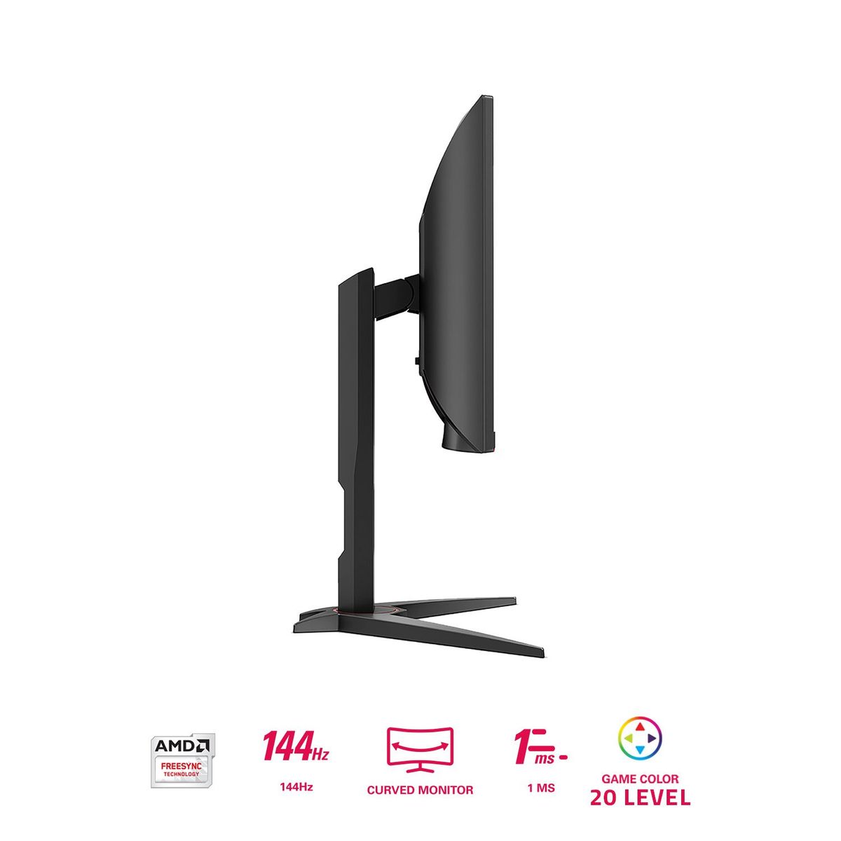 AOC - Monitor AOC C27G1  CURVO GAMING 27" FHD,144HZ VGA,1MS, 2 HDMI, DP