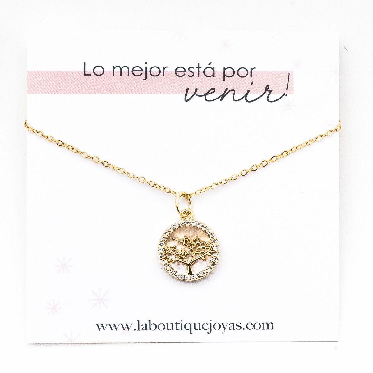 LA BOUTIQUE - Cadena Arbol De La Vida Nacar