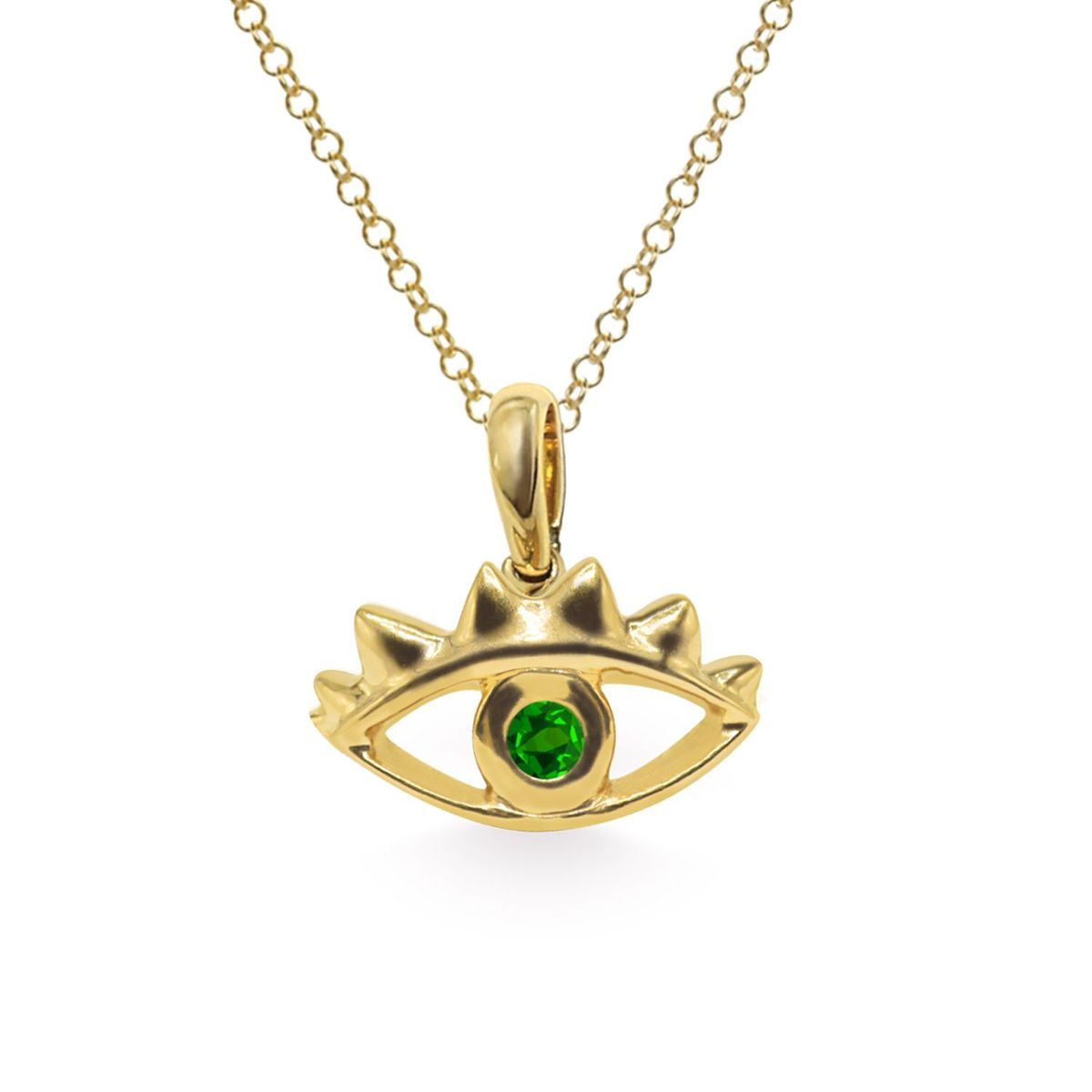 ALDO - Dije Siena en oro amarillo 18K con esmeralda de 0.03 carats