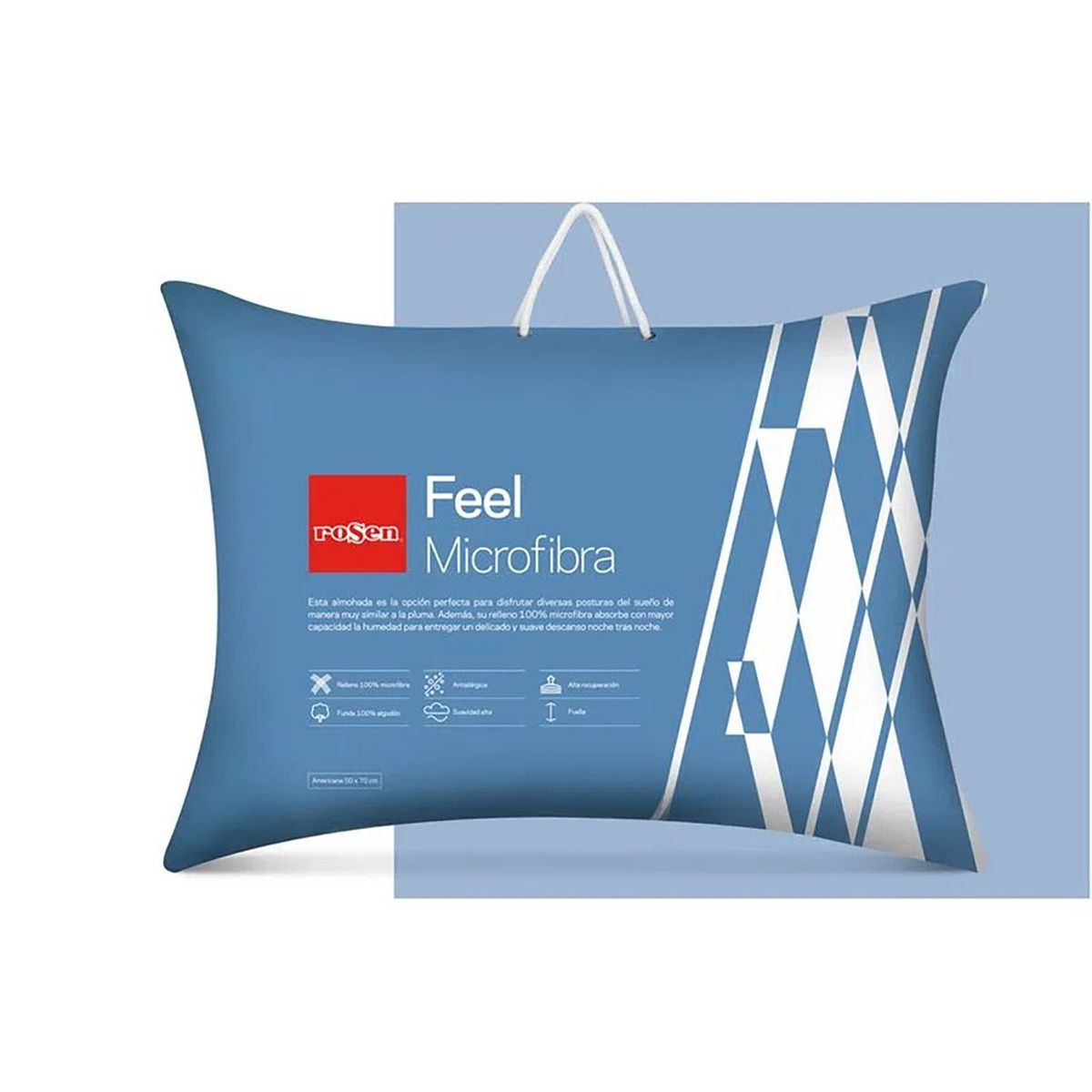 ROSEN - Almohada de Microfibra Feel Estándar 50x70cm