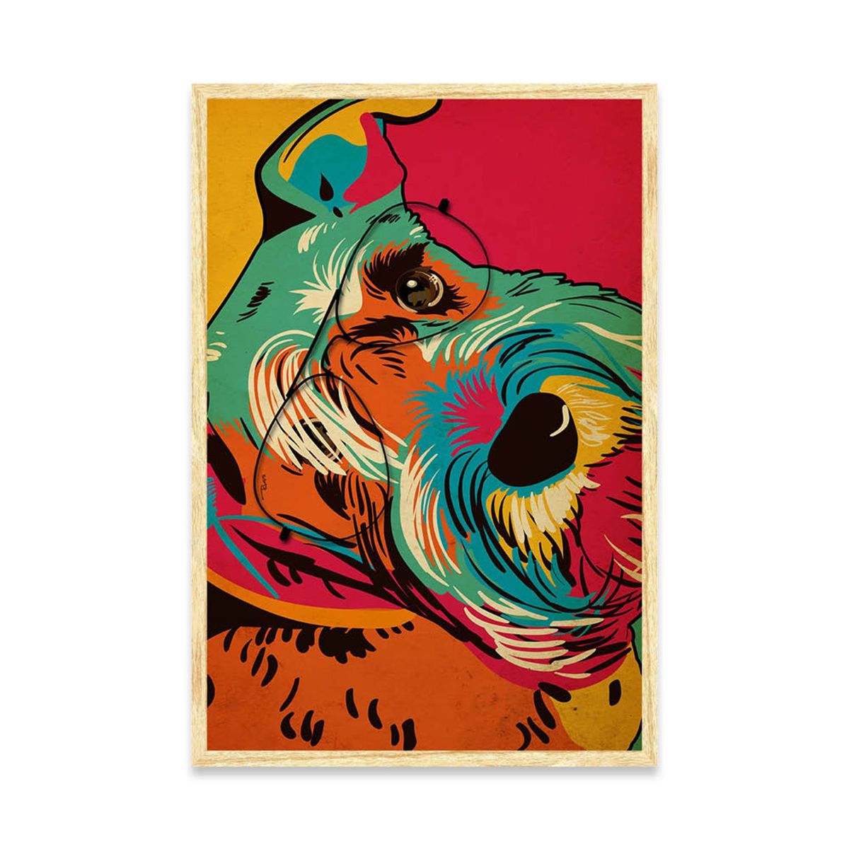 KUELGA - Cuadro Schnauzer Kuelga