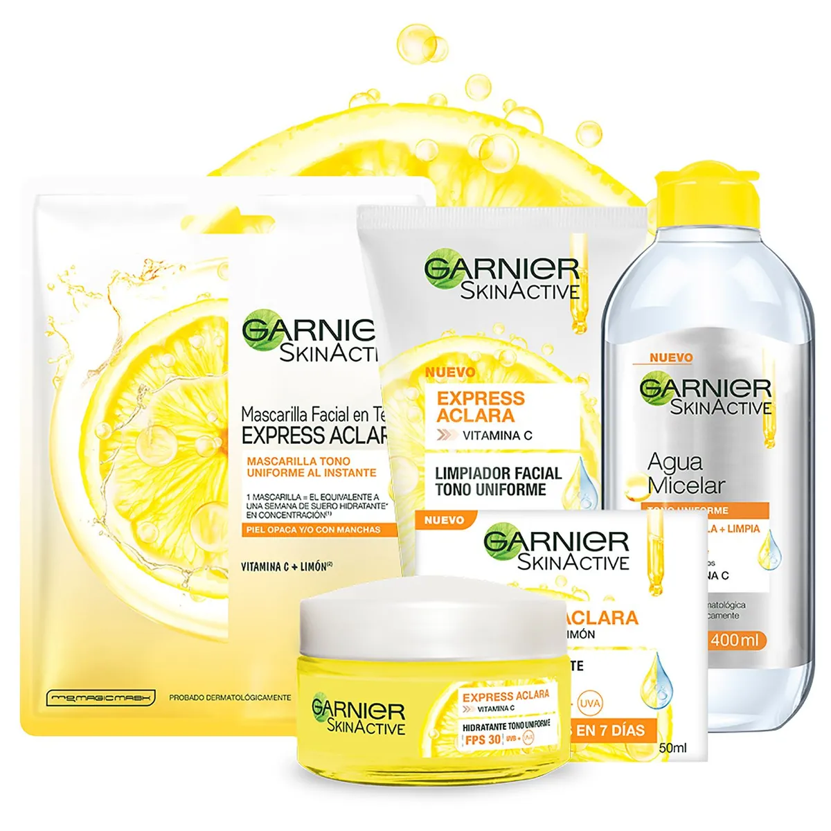 GARNIER - Agua Micelar Garnier Express Aclara 400 Ml 