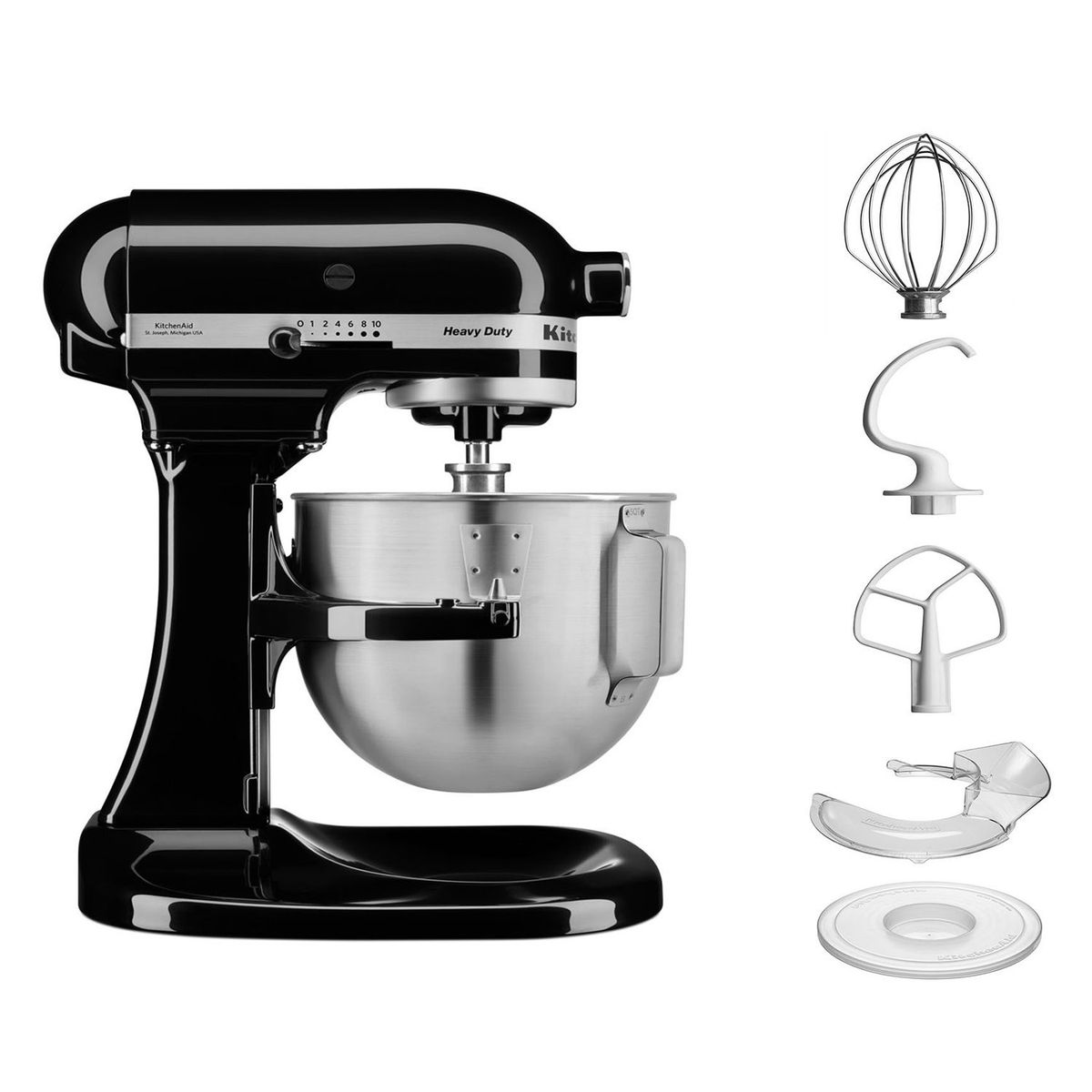 KITCHENAID - Batidora Heavy Duty Negra 4.8 L


