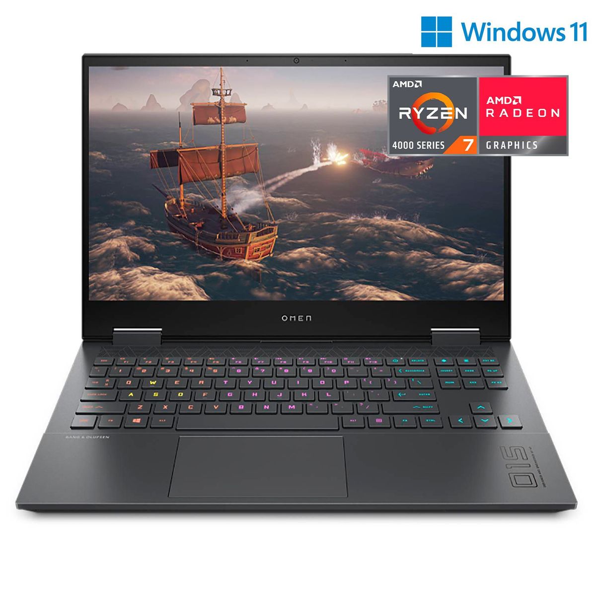 HP - Laptop HP OMEN 15-en0001la AMD Ryzen 7 4800H 8GB 512GB SSD 15.6"