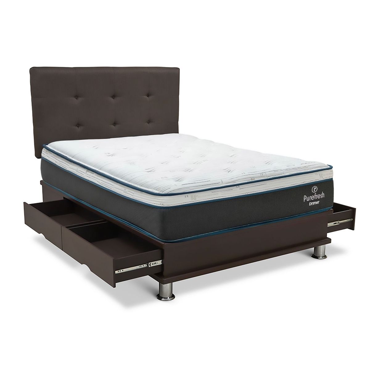 DRIMER - Dormitorio con Cajones Pure Fresh 2 Plz + 2 Almohadas