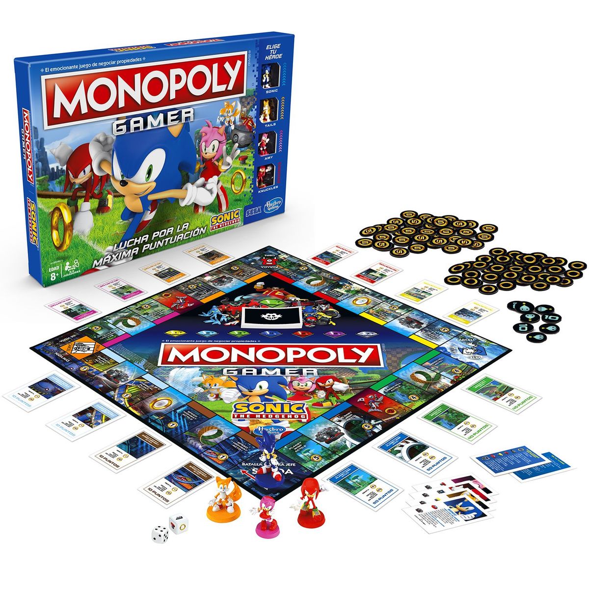 HASBRO GAMES - Monopoly Gamer Sonic the Hedgehog