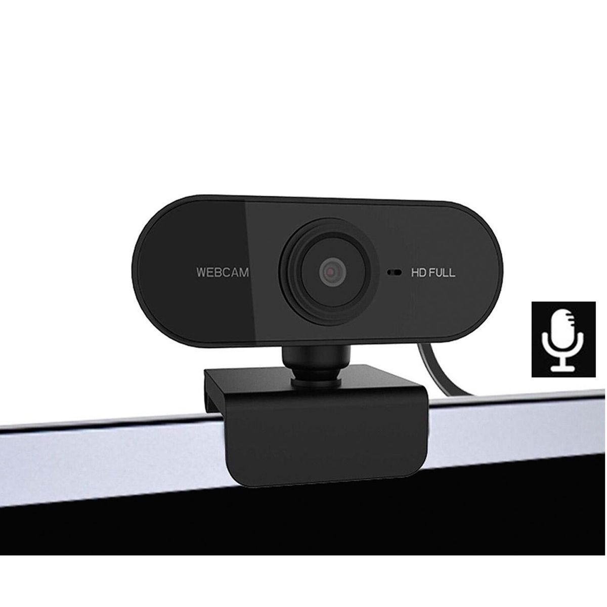 GENERICO - Cámara Webcam FHD con micro W2 1080P USB 2.0 ST