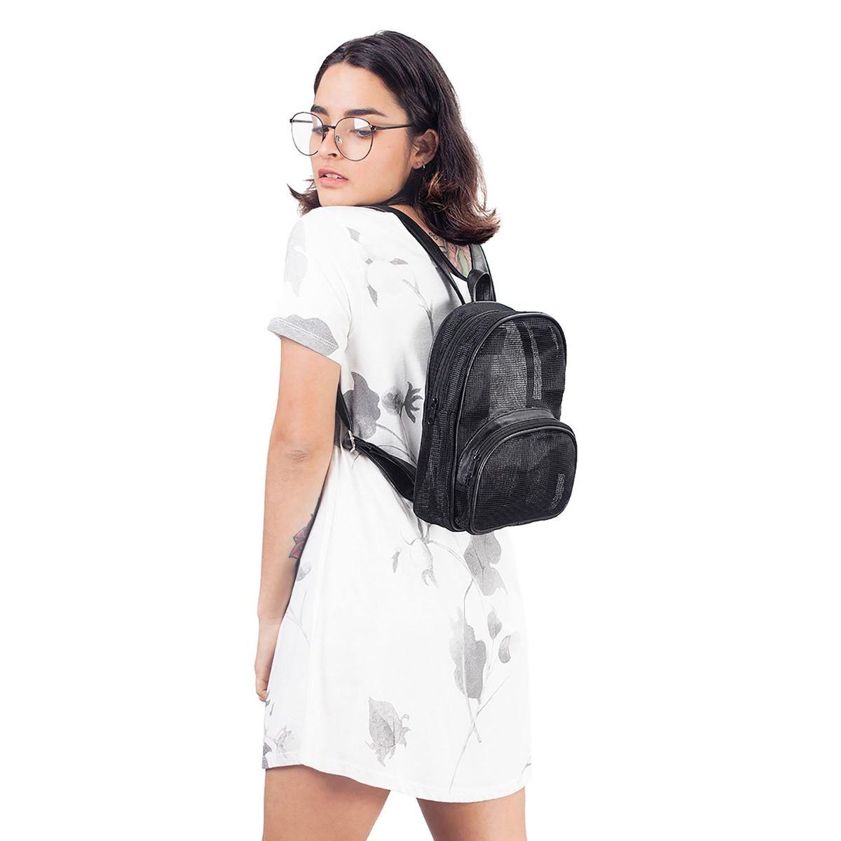 INSECTA - Mochila Mujer Insecta Malla Negra