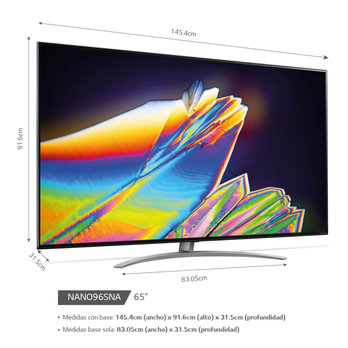 LG - Televisor 65" NANOCELL 8K Ultra HD Smart TV 65NANO96SNA