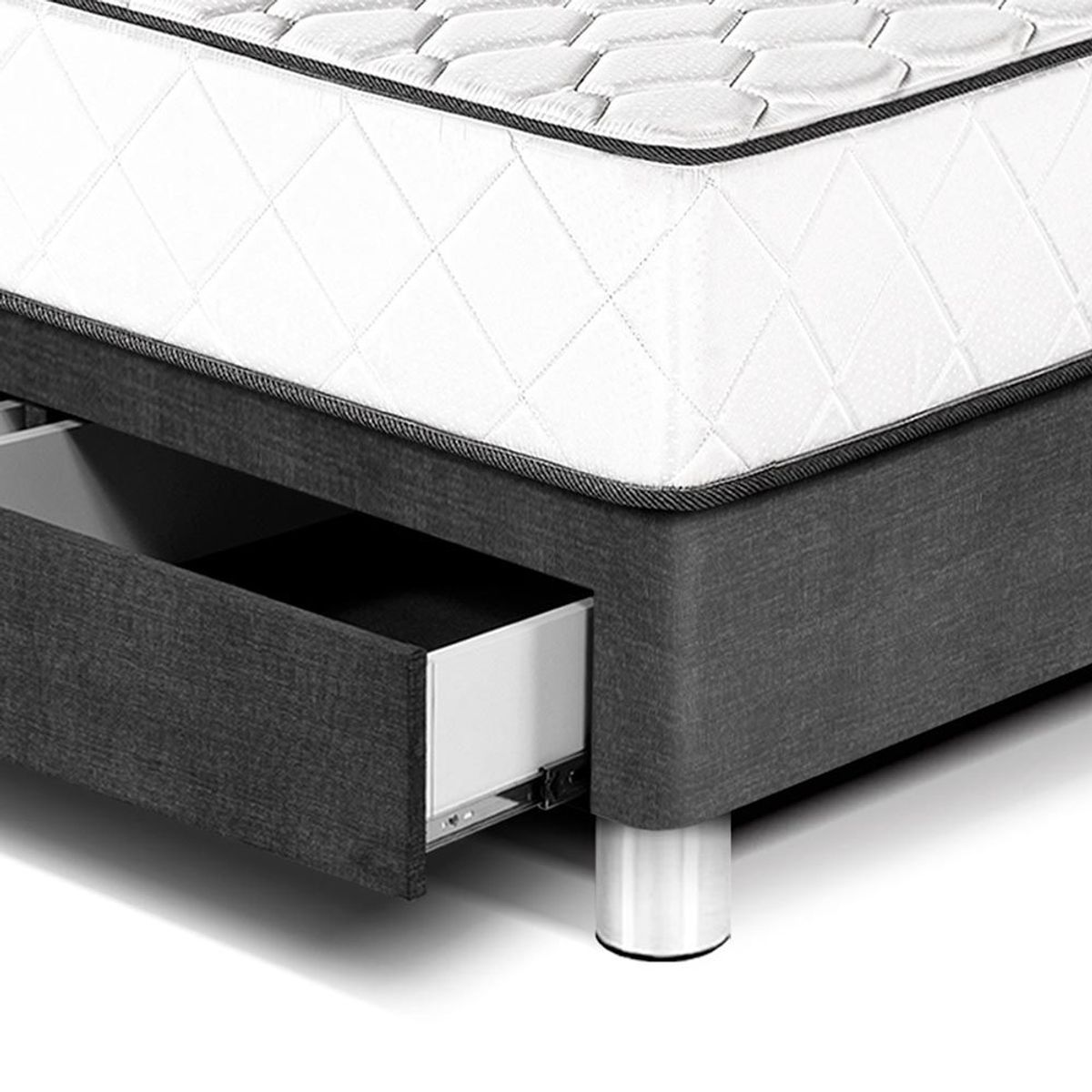 PARAISO - Cama Con Cajones Per 2 Plz  + 2 Almohadas + Protector