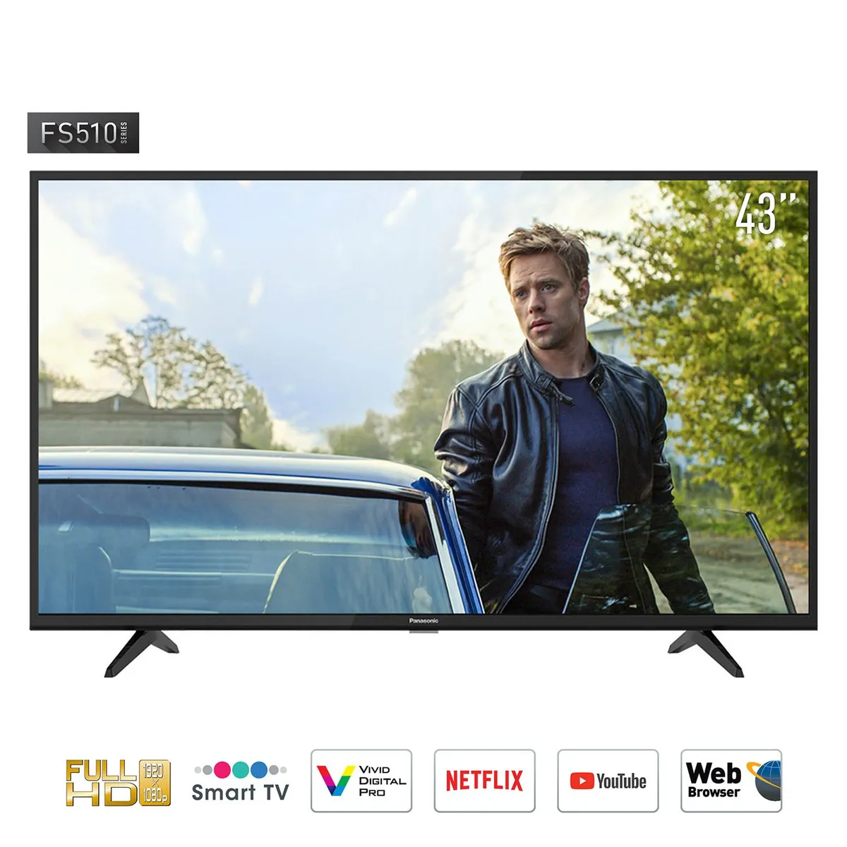 PANASONIC - Televisor 43" FULL HD Smart TV TC-43FS510P
