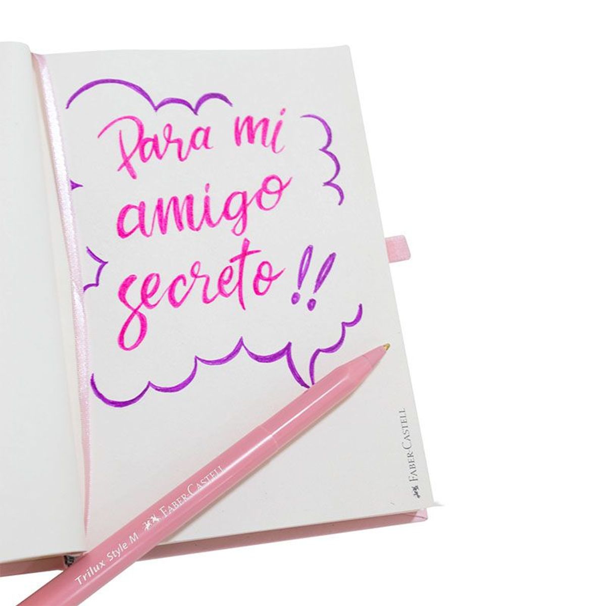 FABER-CASTELL - Set Mini Libreta + Tril Style Pastel Rosado X1
