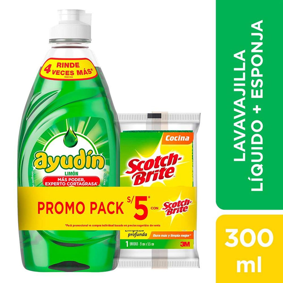AYUDIN - Ayudín Líquido 300ml + esponja