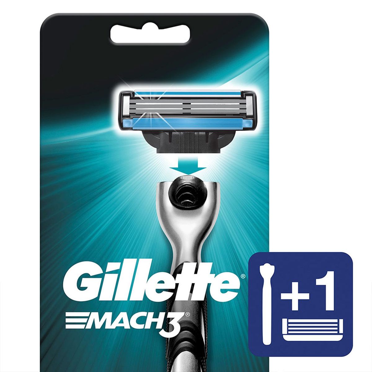 GILLETTE - Mach3 Máquina para Afeitar Recargable 1 unidad