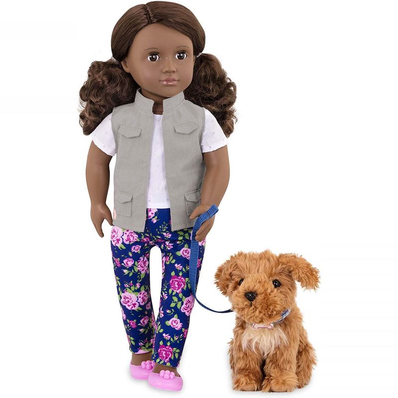 Muñeca Deluxe Malia Con Perrito OUR GENERATION