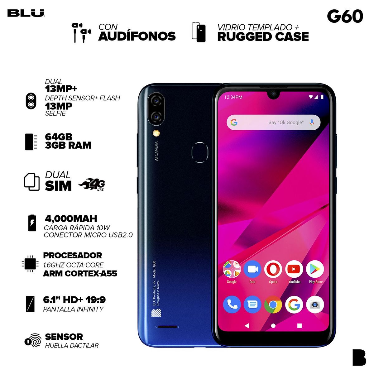 BLU - BLU G60 Negro