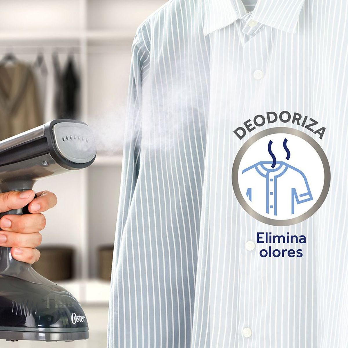 OSTER - Vaporizador de prendas portátil Oster GCSTES100