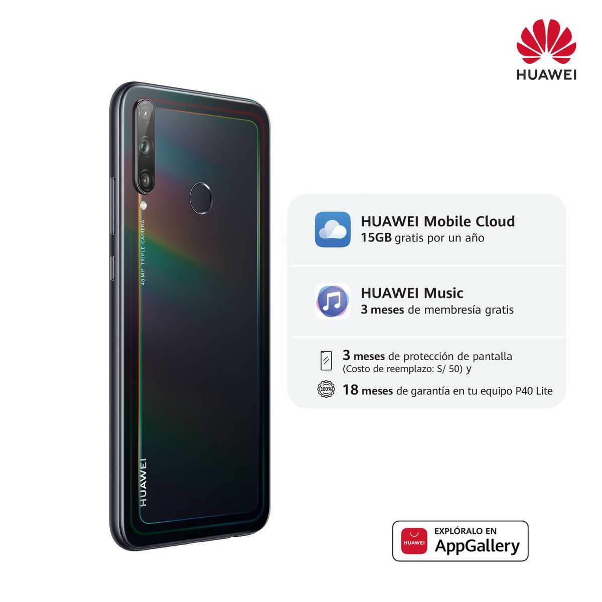 HUAWEI - Huawei Y7 P BLACK +BAND4E
