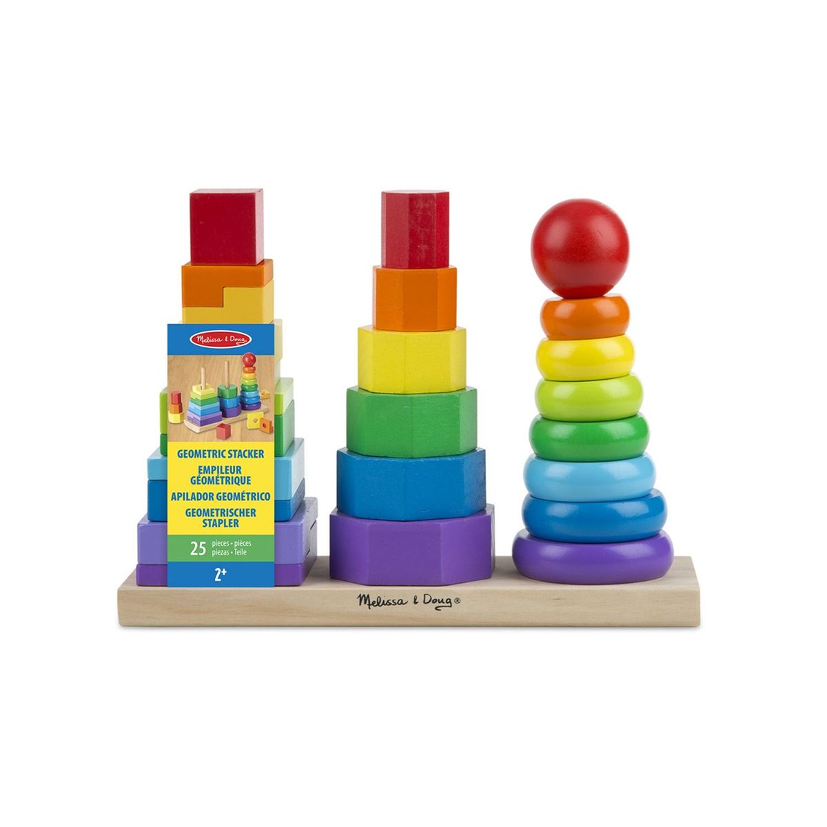 MELISSA & DOUG - Apilador De Figuras Geometricas Melissa & Doug