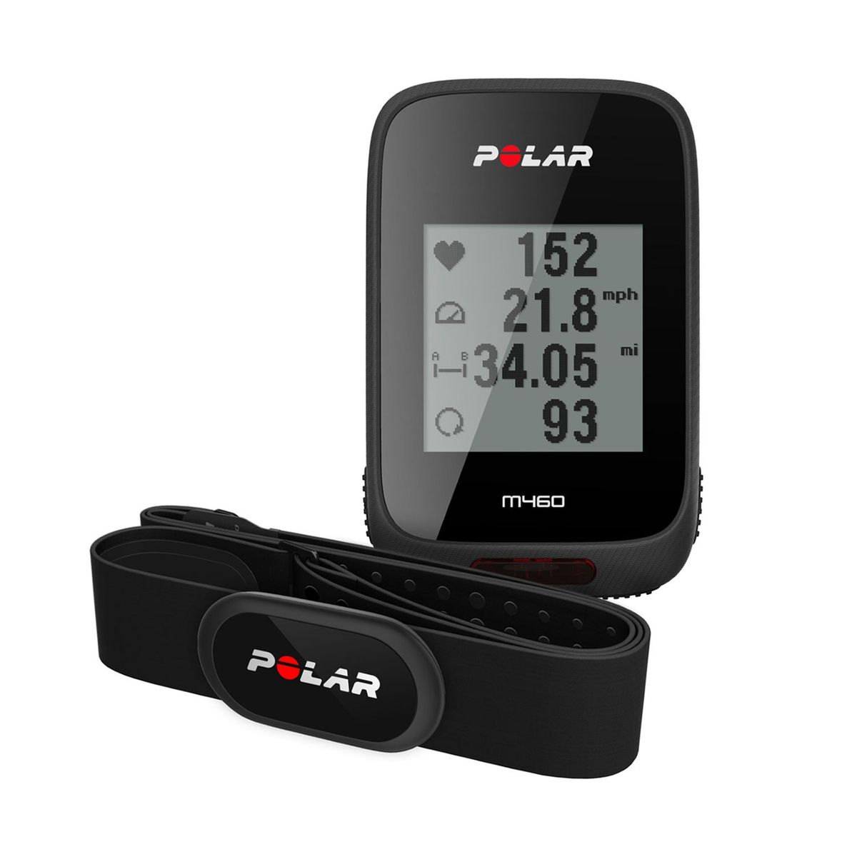 POLAR - Ciclo Computador Polar M460 Para Bicicleta Y Banda H10 