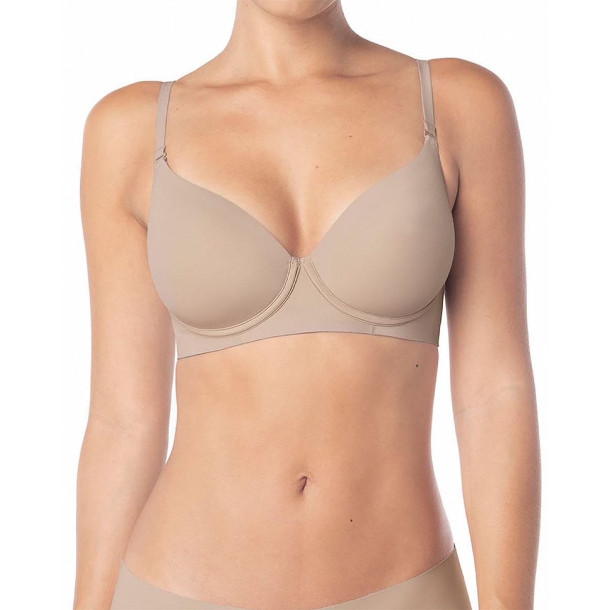 LEONISA - Brasier Invisible de Realce Alto con Arco y Copas con Memoria Leonisa