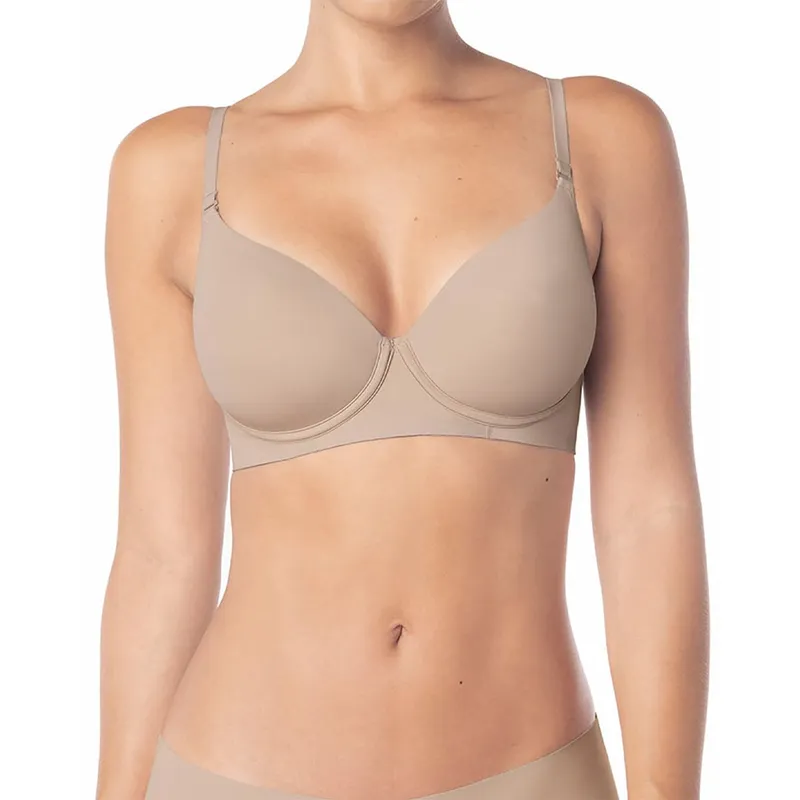 LEONISA - Brasier Invisible de Realce Alto con Arco y Copas con Memoria