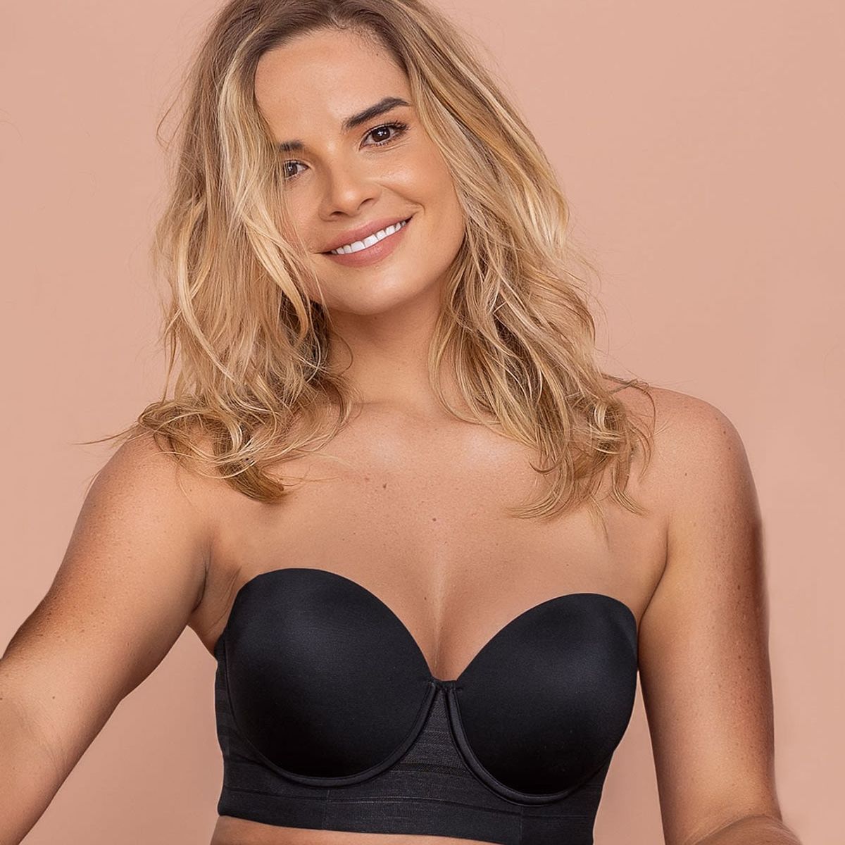 LEONISA - Brasier tipo bustier support strapless