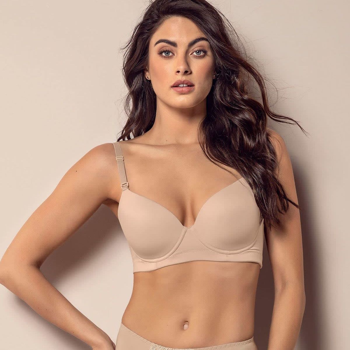 LEONISA - Brasier Triangular de Realce Medio y Espalda Ancha Leonisa