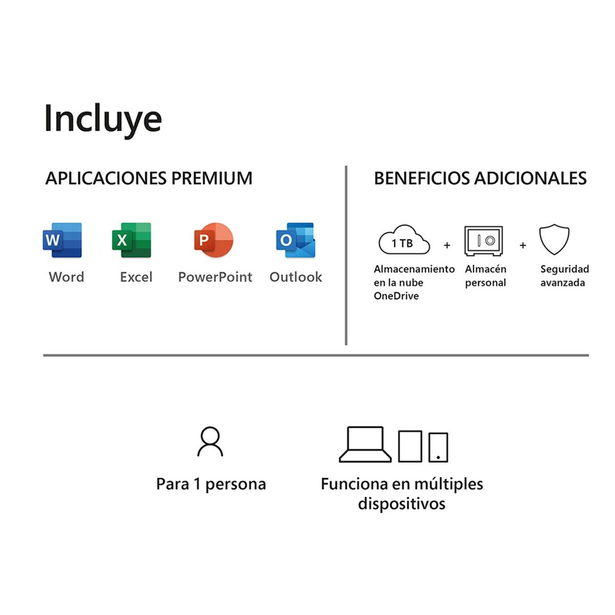 MICROSOFT - Microsoft Programa Office 365 Personal 32/64 bits 